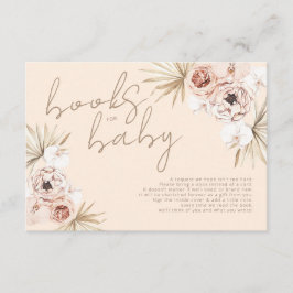 Tarjeta De Recepción Pampas Boho Bohemios de Grass Boho para bebé
