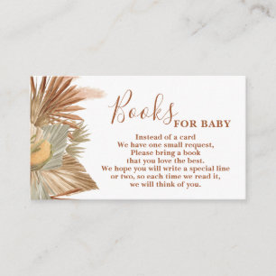 Tarjeta De Recepción Pampas Grass Books para el bebé