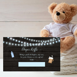 Tarjeta De Recepción pañal bebé Raffle bebé Breaking Blue Baby Shower