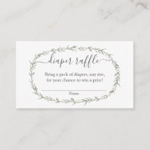 pañal bohemio Raffle baby ducha Insertar