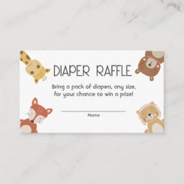 Tarjeta De Recepción pañal bohemio Raffle baby ducha Insertar