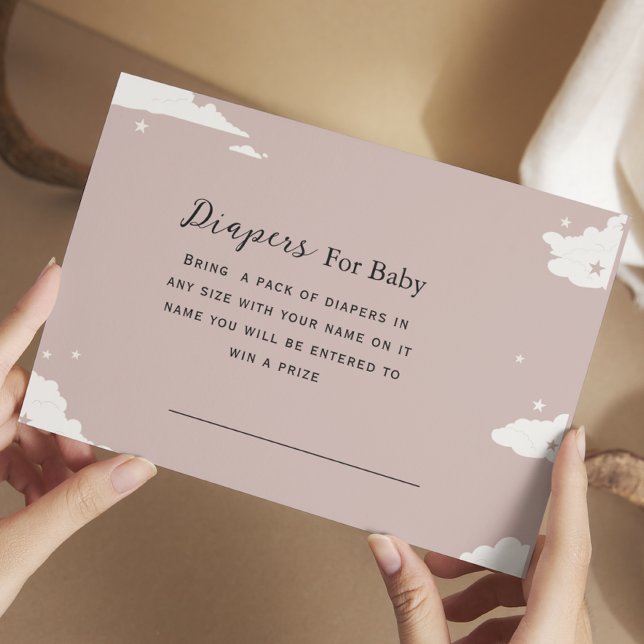 Tarjeta De Recepción pañales de nubes rusas mínimos para bebé (Subido por el creador)