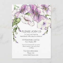 Tarjeta De Recepción Pansia moderna