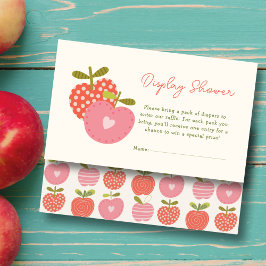 Tarjeta De Recepción Pantalla Baby Shower Apple of Our Eye Fall