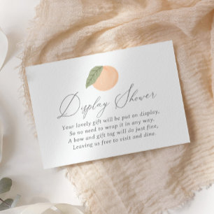 Tarjeta De Recepción Pantalla Baby Shower Peach