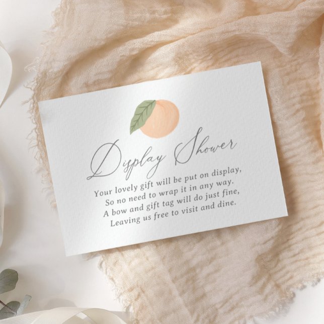 Tarjeta De Recepción Pantalla Baby Shower Peach (Subido por el creador)