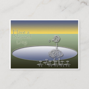 Tarjeta De Recepción Pantalla de caja de madera