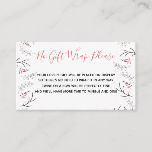 Tarjeta De Recepción Pantalla Ducha Sin Envoltura De Regalo Poema Vende