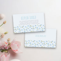 Pantalla Ducha sin envolver Poema Flor azul Ditsy