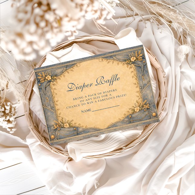 Tarjeta De Recepción Pantalones Vaqueros Pequeno Vaquero Sorteo de Paña (Subido por el creador)