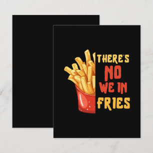 Tarjeta De Recepción papas fritas
