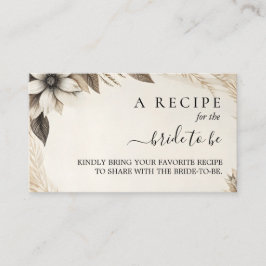 Tarjeta De Recepción Papel reciclado otoñal Paperie Despedida de solter