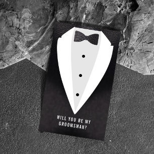 Tarjeta De Recepción Paquete de propuesta de Groomsman