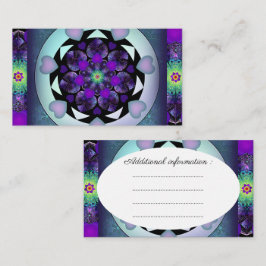 Tarjeta De Recepción Paraguas morados y corazones .7