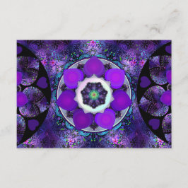 Tarjeta De Recepción Paraguas morados y corazones .7