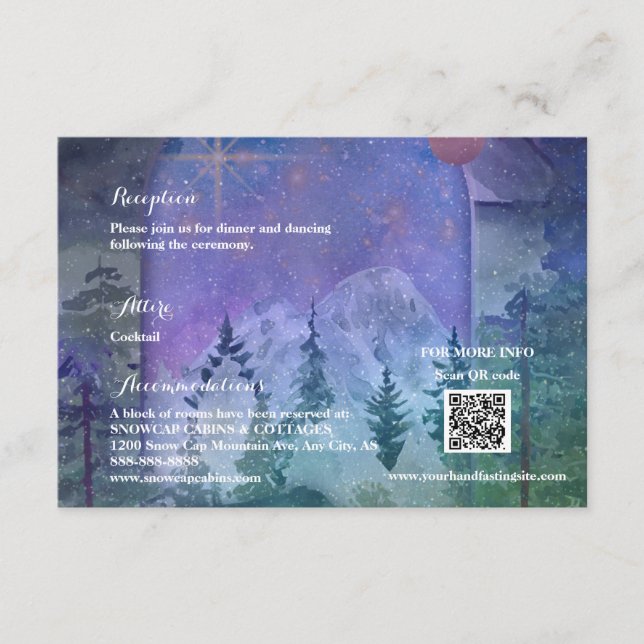 Tarjeta De Recepción Paraíso Forestal de Montaña (Anverso)