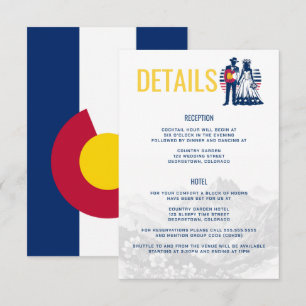 Tarjeta De Recepción Pareja Colorado