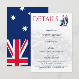 Tarjeta De Recepción Pareja de Australia