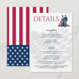 Tarjeta De Recepción Pareja de Estados Unidos