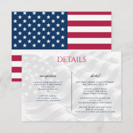 Tarjeta De Recepción Pareja de Estados Unidos