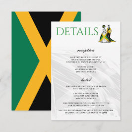 Tarjeta De Recepción Pareja de Jamaica