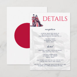 Tarjeta De Recepción Pareja de Japón