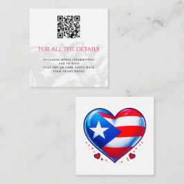 Tarjeta De Recepción Pareja de Puerto Rico