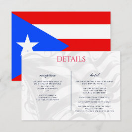 Tarjeta De Recepción Pareja de Puerto Rico