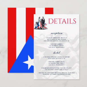 Tarjeta De Recepción Pareja de Puerto Rico