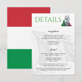Tarjeta De Recepción Pareja italiana