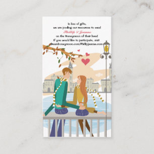 Tarjeta De Recepción Parte movible ideal de la petición de la luna de