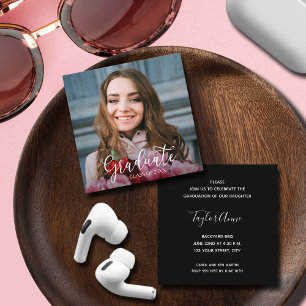 Tarjeta De Recepción Partido de Graduación de Fotografía