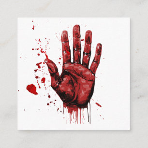 Tarjeta De Recepción Partido personalizado Halloween Invita a Pyscho