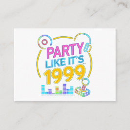 Tarjeta De Recepción Party Like It’s 1999®™ – Neon Soundtrack 