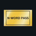 Tarjeta De Recepción Paso de N-Word<br><div class="desc">Paso de N-Word</div>