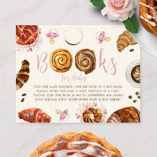Tarjeta De Recepción Pastas + Pacificadores Chica Baby Shower Solicitud