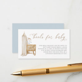 Tarjeta De Recepción Pastel Blue Boho Baby Brunch Books Para El Bebé