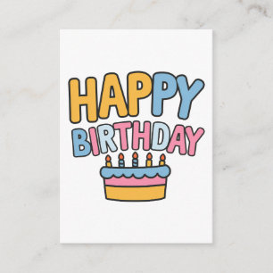 Tarjeta De Recepción Pastel de Cumpleaños Feliz