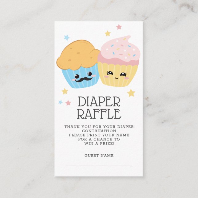 Tarjeta De Recepción Pastel de pastel o Muffin de stud (Anverso)