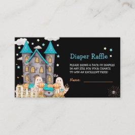 Tarjeta De Recepción Pastel Halloween Pequeño Boo Boy Baby Shower