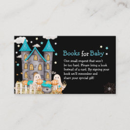 Tarjeta De Recepción Pastel Halloween Pequeño Boo Boy Baby Shower