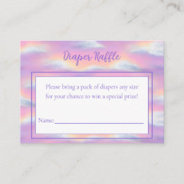 Tarjeta De Recepción Pastel Rainbow Sky Baby Shower