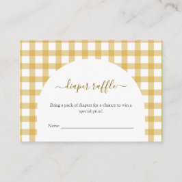 Tarjeta De Recepción Pato pequeño Baby Shower Diaper Raffle