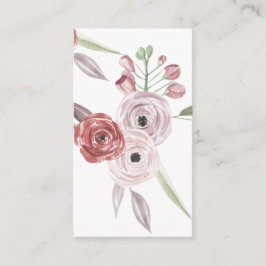 Tarjeta De Recepción Patrón de acuarela floral