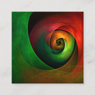 Tarjeta De Recepción Patrón de arte abstracto moderno de floración verd