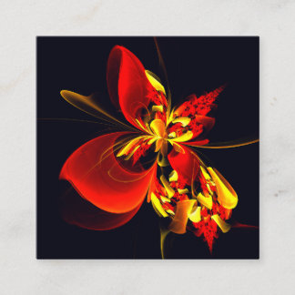 Tarjeta De Recepción Patrón de arte abstracto moderno floral amarillo r