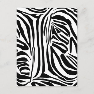 Tarjeta De Recepción Patrón de cebra
