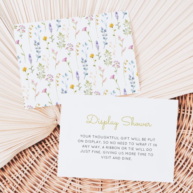Tarjeta De Recepción Patrón de flor silvestre (Subido por el creador)