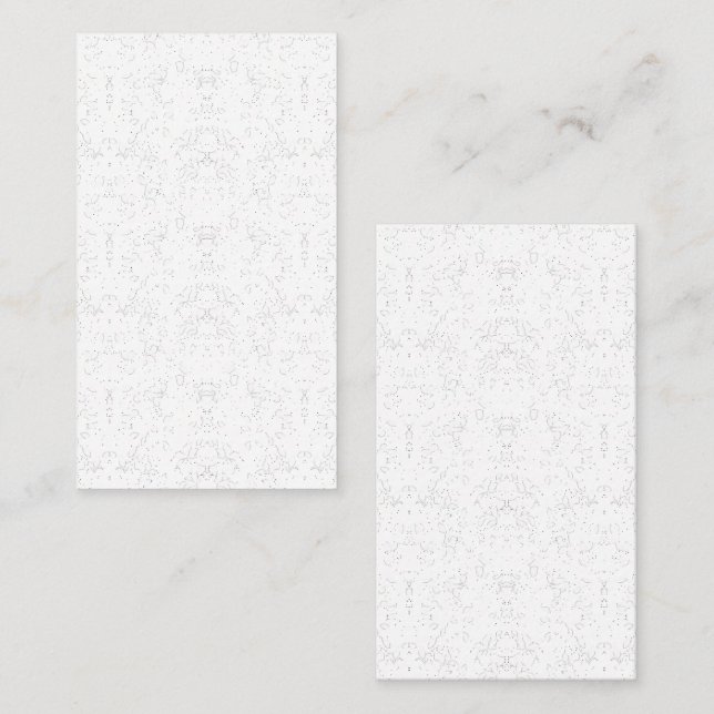 Tarjeta De Recepción Patrón floral monocromo - Arte elegante y sin cost (Anverso / Reverso)