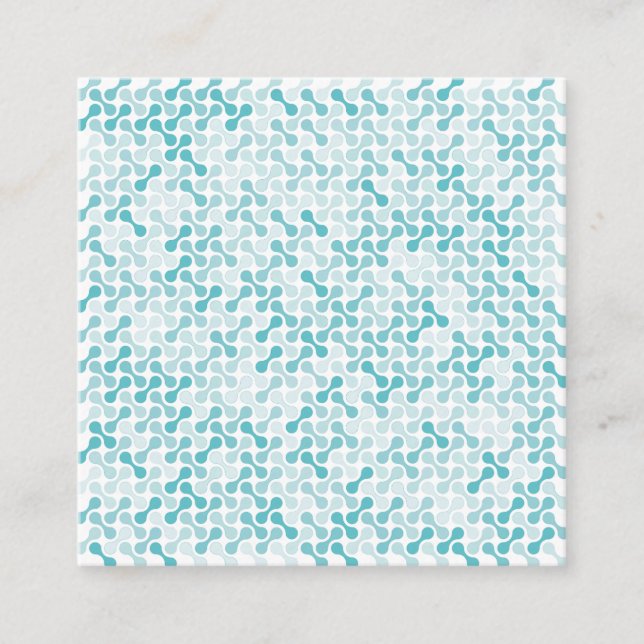 Tarjeta De Recepción Patrón metabólico azul (Anverso)